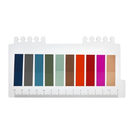 Block-filling with sticky edge plastic 20l x 10 colors pastel, 12mm x 45mm-1