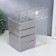 Casket for jewelry and cosmetics plastic "Transparency" 24x14.5x22.3 cm