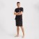 Pajama men's kaftan "f*ck you" R.52, black