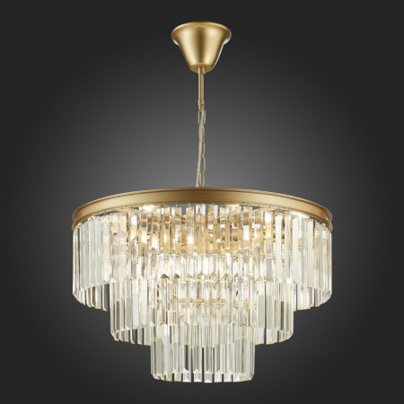 Suspended chandelier ST LUCE. SL1624.203.12. Ercolano. 12x40 W, E14, 60x60x38 cm, Shampan-2