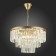 Suspended chandelier ST LUCE. SL1624.203.12. Ercolano. 12x40 W, E14, 60x60x38 cm, Shampan