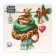 New Year's napkins Paper Home Collection “New Year's python with heart”, 3 layers, 33x33 cm, 20 pcs