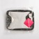 Storage basket with handles of the shade "Marble", 23 × 16 × 12 cm, black color