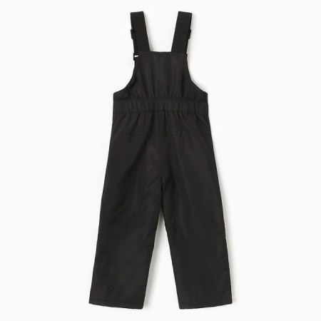 Semi -combines insulated for boys, black color, height 98 cm-5