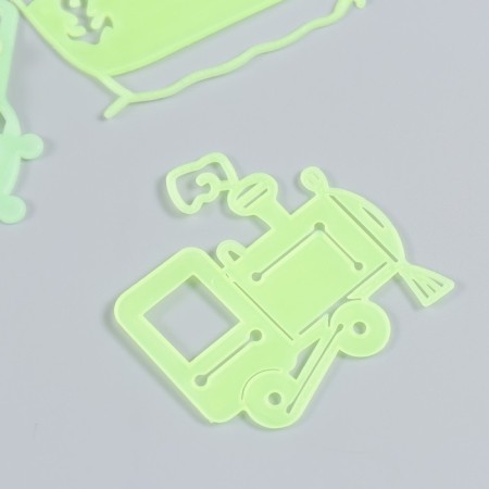 Stick phosphorus plastic "Transport" set 10-12 pcs 19x13 cm-3