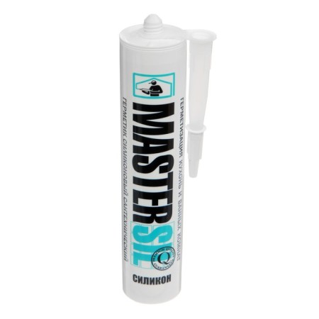 Sealant Mastersil, silicone, sanitary, white, 310 ml