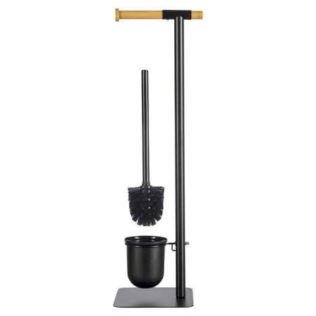 Bergenson Bjorn Bath Mats suspended toilet paper holder, Black Color Black-3