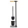 Bergenson Bjorn Bath Mats suspended toilet paper holder, Black Color Black