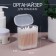 Organizer for storage, with a lid, 7.5 × 4 × 9 cm, white/translucent color