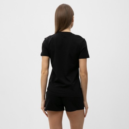 Homemade female set (T -shirt, shorts), black color, size 50-3