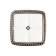 Pen button Elegant, ceramic, old silver color