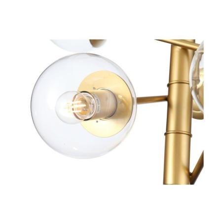 Suspension lamp ST LUCE. SL1150.203.08. Liora. 8x40 watts, E27, 65x65 cm, matte gold color-17