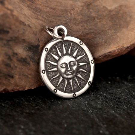 Slavic amulet -suspension "Yarilo - Sun", 3 g, 18x22 mm-1