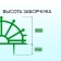 Decorative fence, 32 × 280 cm, 7 sections, plastic, green, "helm"