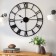 Wall clock, series: loft, "talent", discrete move, D-60 cm