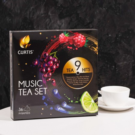 Gift set of tea Curtis "Music Tea Set" assorted 9 tastes 36 pcs