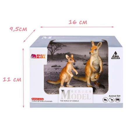 Набор фигурок «Мир диких животных: семья кенгуру», 2 фигурки-9
