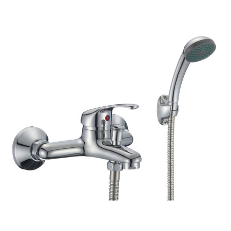 Bath mixer and shower Eleanti Elt3030, single -leaf, hose, watering can, bracket, chromium color 40736