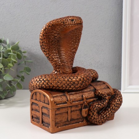 New Year's figure "Cobra on a chest of 20 x17 x 12 cm.-3
