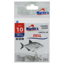 Hook Marlin’s bream Cristal Ni No. 10, 10 pcs.