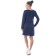 Women's tunic with long sleeve Airport, size 52, dark blue color