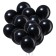Latex ball 12 ", metal, set 12 pcs., Black color