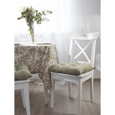 Pillow for shakespeare chair, size 40x40 cm, green color-3