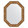 Mirror in the baguette frame, Byzantium gold 99 mm, 78x98 cm