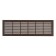 Ventilation grate Zein Lux L73, 73 x 232 mm, inexhaustible, brown