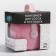 A container for storing and sterilizing children's nipples and dummy, white/pink color