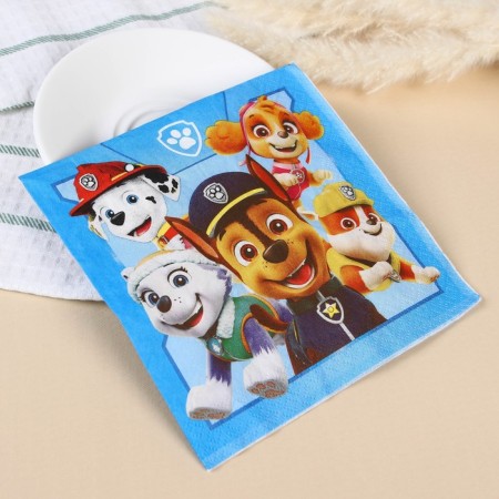 Paper napkins, 33x33 cm, 20 pieces, 3-layer, puppy patrol-3