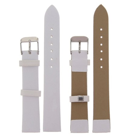 Solomon watch strap, 16 mm, eco-leather, L-18 cm, white-1