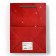 Laminated package, with the New Year window, 25 x 18 x 13 cm, red