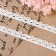 Knitted lace, 10 mm × 15 ± 1 m, fluid-white color