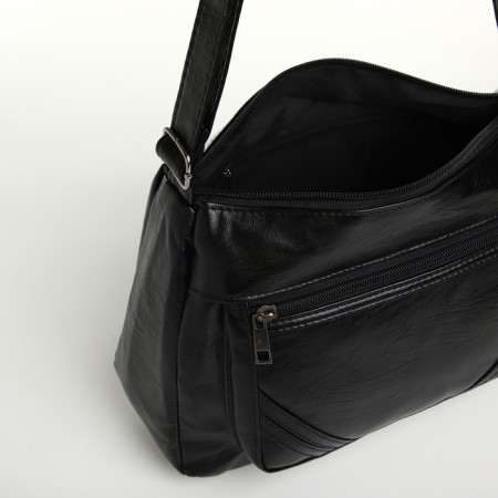 Women's bag with lightning, black color-4