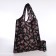 Household bag without fastening, black/pink color