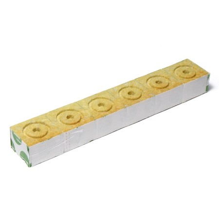 Ecover substrate mineral wool cube for plant seedlings, hole 20 × 15 mm, 10 × 10 × 6.5 cm-4