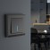Single-valve switch with WL08-SW-1G-LED backlight, black color