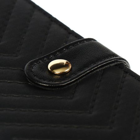 Planing pocket incomparable 80 sheets, 100 x 170mm, Devente.elizabeth, a solid cover of leatherette with foam, Slocation, Block 70, Black-5