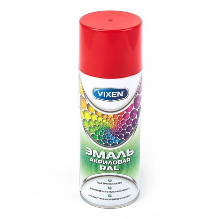 Acrylic enamel Vixen, transport red, RAL 3020, aerosol 520 ml