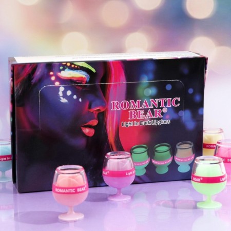 Lip balm "glass", a mix of flowers and aromas, glowing in the dark-12