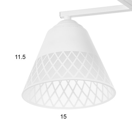 Ronan chandelier 2he27 40W white 40x28 cm-5