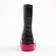 Rubber boots baby, black color+pink, size 24
