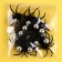 Silver spiders, set 12 pieces