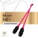 Bulas for rhythmic gymnastics inserted Grace Dance, 46 cm, pink/black color
