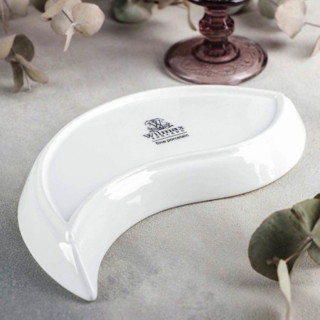 Porcelain dish Wilmax, 23 × 12 cm, white color-2