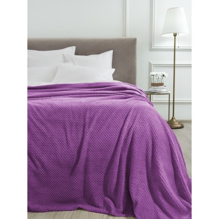 ZIRCON plaid, size 200x220 cm, purple color