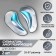 Suppinators for shoes, shock-absorbing, silicone, s (35-37 rr), steam, transparent/blue color