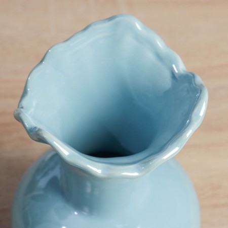 VAZA Keramics Table "Izki" D-10 cm, h-17 cm, blue-2