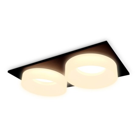 Lamp built -in spot Ambrella techno spot techno TN1319 with acrylic, GU5.3, Black sand, white matte-2